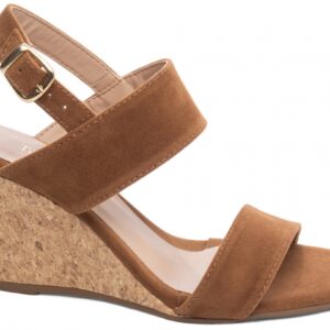 Sandália Plataforma de Cunha Anabela Salto com 7 cm