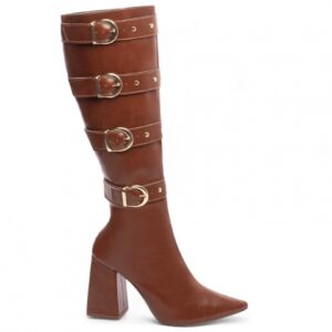 Bota Bico Fino Feminina Salto 9 cm