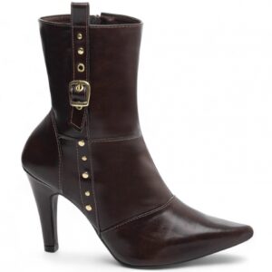 Bota Bico Fino Feminina Salto 9 cm