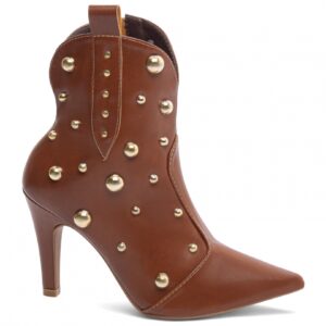 Bota Bico Fino Feminina Salto 9 cm