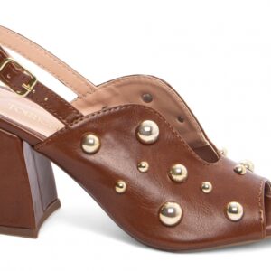 Sandália Ankle Boot Feminina Salto Grosso com 7 cm