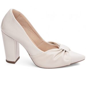 sapato scarpin salto grosso com 9 cm