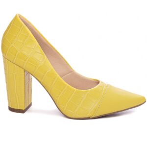 sapato scarpin salto grosso com 9 cm