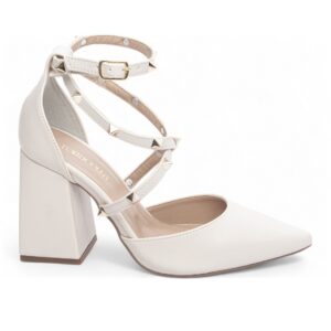 sapato scarpin salto grosso com 8,5 cm