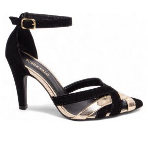 sapato scarpin salto fino com 9 cm