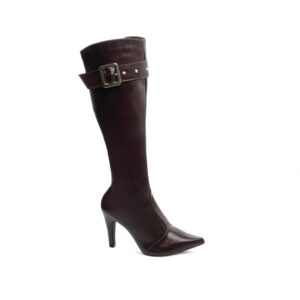 bota bico fino feminina salto 9 cm
