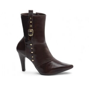 Home bota bico fino feminina salto 9 cm