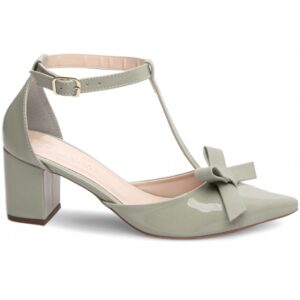 sapato scarpin salto grosso com 6,5 cm