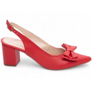 sapato scarpin salto grosso com 6,5 cm